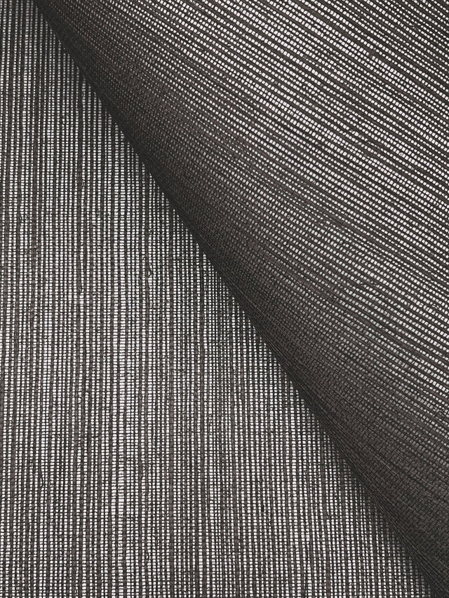 Maguey Sisal Silver Grasscloth Wallpaper with Metallic Effect - York VG4418NW