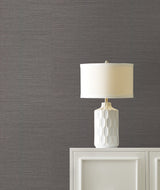 Maguey Sisal Silver Grasscloth Wallpaper with Metallic Effect - York VG4418NW