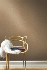 Interlocking Weave Sisal Grasscloth Brown Wallpaper with Natural Woven Texture - York VG4420