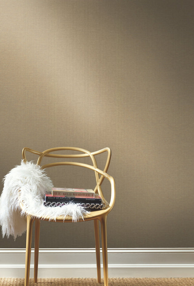 Woven Crosshatch White Grasscloth Wallpaper with Weaves Pattern - York VG4422