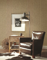Woven Crosshatch Ramie Grasscloth Beige Wallpaper with Textured Crosshatch Weave - York VG4423