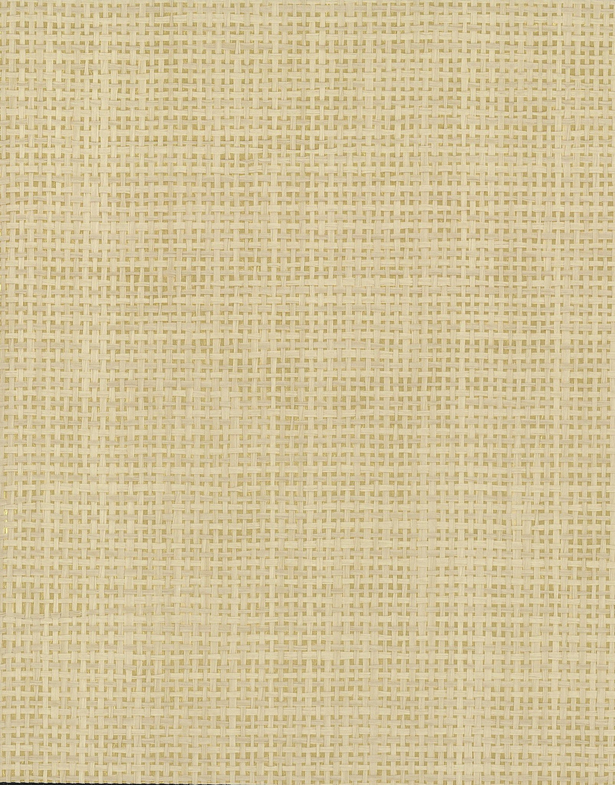 Woven Crosshatch White Grasscloth Wallpaper - York VG4425