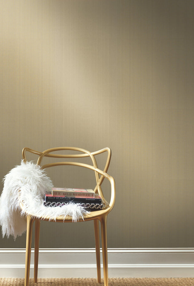 Woven Crosshatch White Grasscloth Wallpaper - York VG4425
