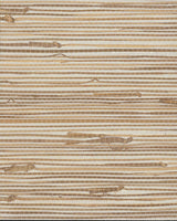 Wide Knotted Grass Metallic Grasscloth Wallpaper - York VG4441