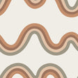 Beverly Slopes Tan Peel and Stick Wallpaper by NuWallpaper - Very Gay Paint x WallPops Wavy Stripe Pattern VGS6437