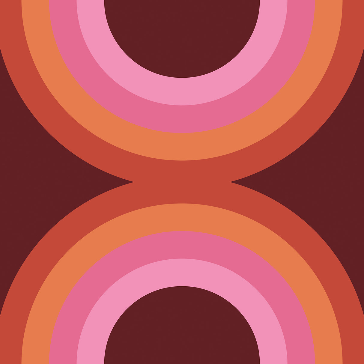 Sir Culls Pink Retro Geometric Peel and Stick Wallpaper by NuWallpaper Very Gay Paint x WallPops - VGS6441