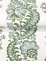 Beaumont Green by Antonina Vella Floral Stripe Wallpaper – York Designer Series VP1301