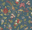 Parterre Indigo Jacobean Wallpaper – Antonina Vella