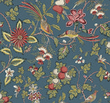 Parterre Indigo Jacobean Wallpaper – Antonina Vella