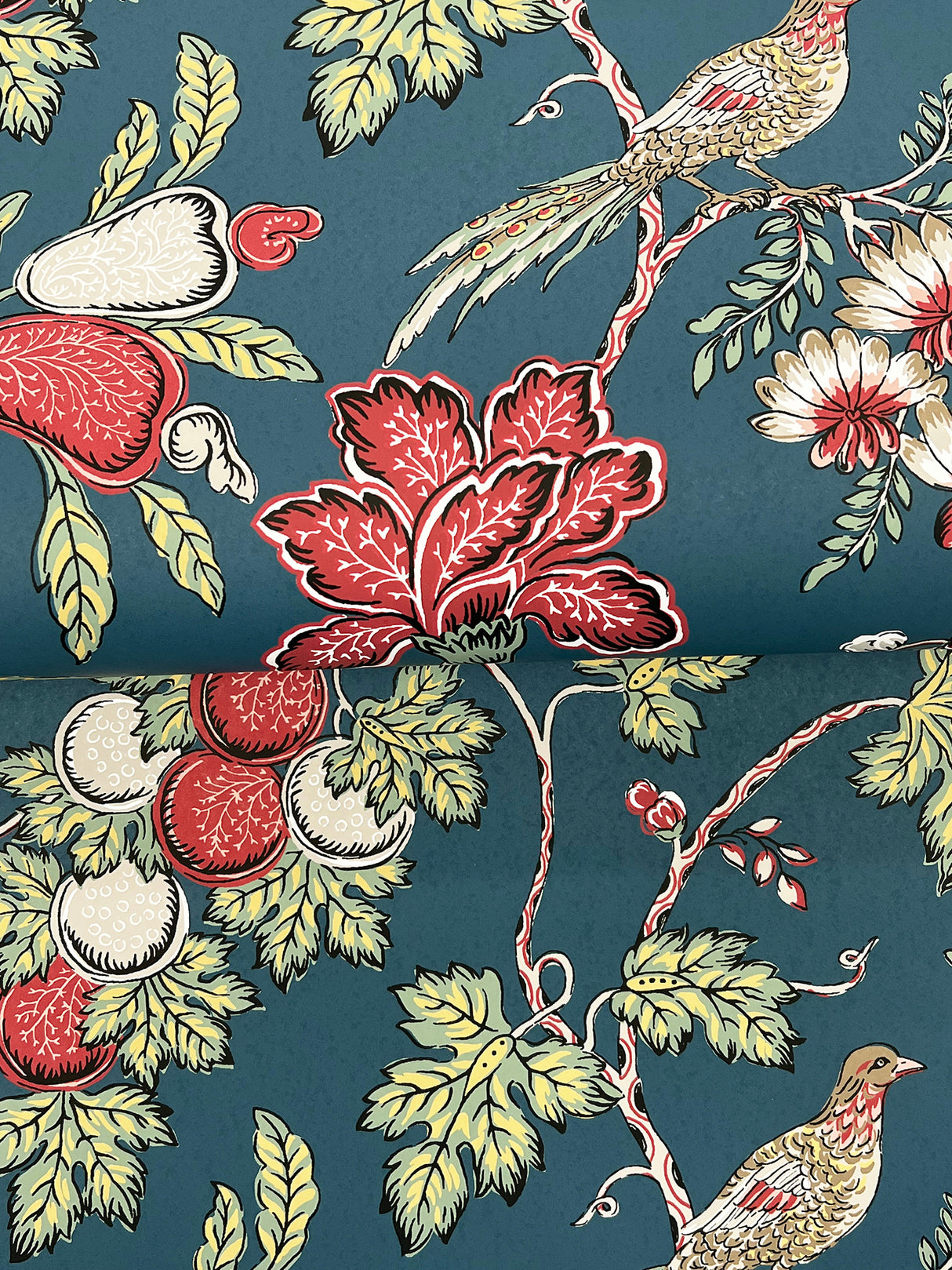 Parterre Indigo by Antonina Vella Jacobean Wallpaper – York Designer Series VP1311