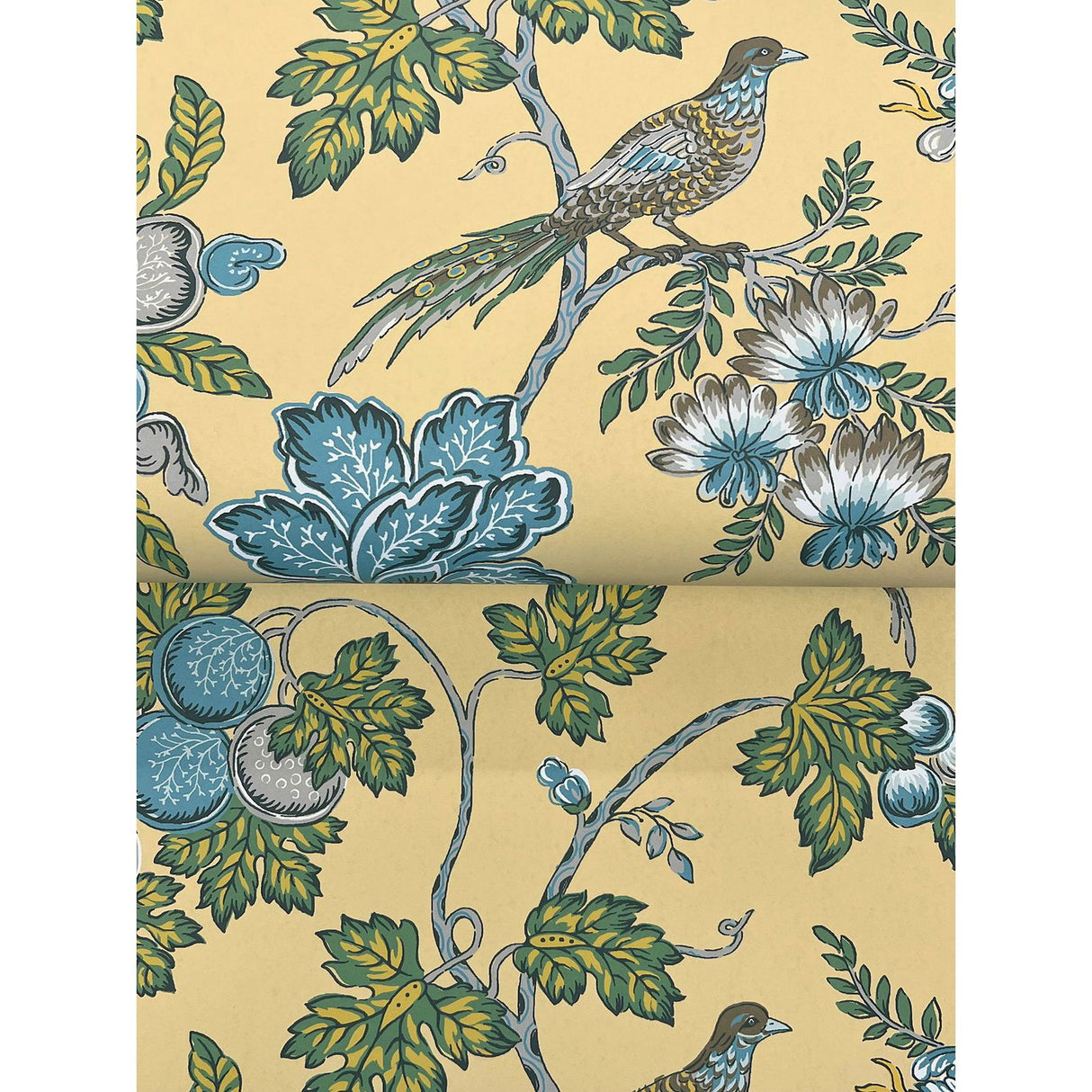 Parterre Light Yellow by Antonina Vella Jacobean Wallpaper – York Designer Series VP1313