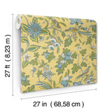 Parterre Light Yellow by Antonina Vella Jacobean Wallpaper – York Designer Series VP1313