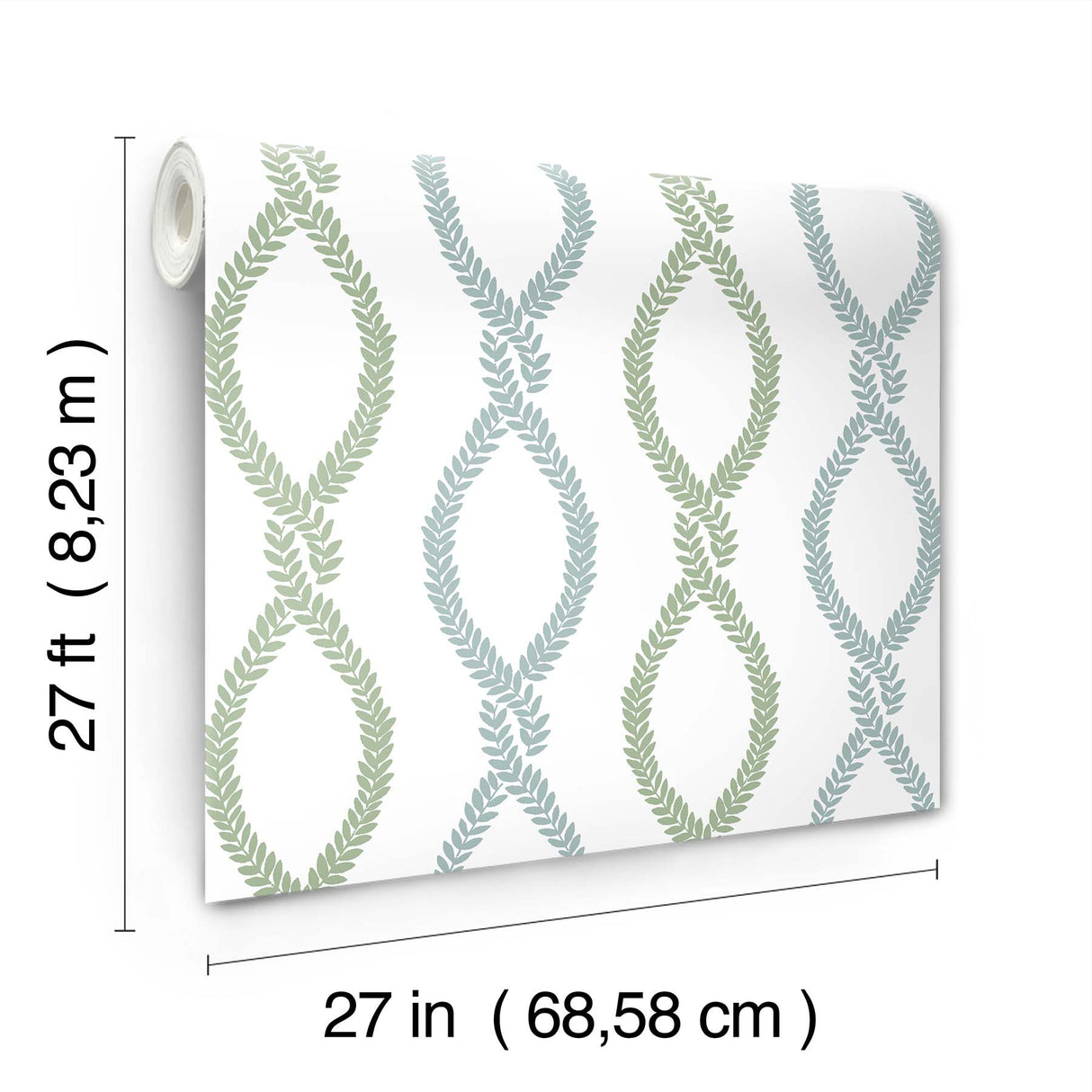 Laureate Light Green by Antonina Vella Vine Trellis Wallpaper – York Designer Series VP1321