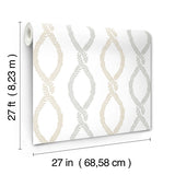 Laureate Neutral by Antonina Vella Vine Trellis Wallpaper – York Designer Series VP1322