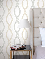 Laureate Neutral by Antonina Vella Vine Trellis Wallpaper – York Designer Series VP1322