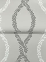 Laureate Grey by Antonina Vella Vine Trellis Wallpaper – York Designer Series VP1323