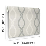 Laureate Grey by Antonina Vella Vine Trellis Wallpaper – York Designer Series VP1323
