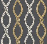 Laureate Black Vine Trellis Wallpaper VP1324 by Antonina Vella