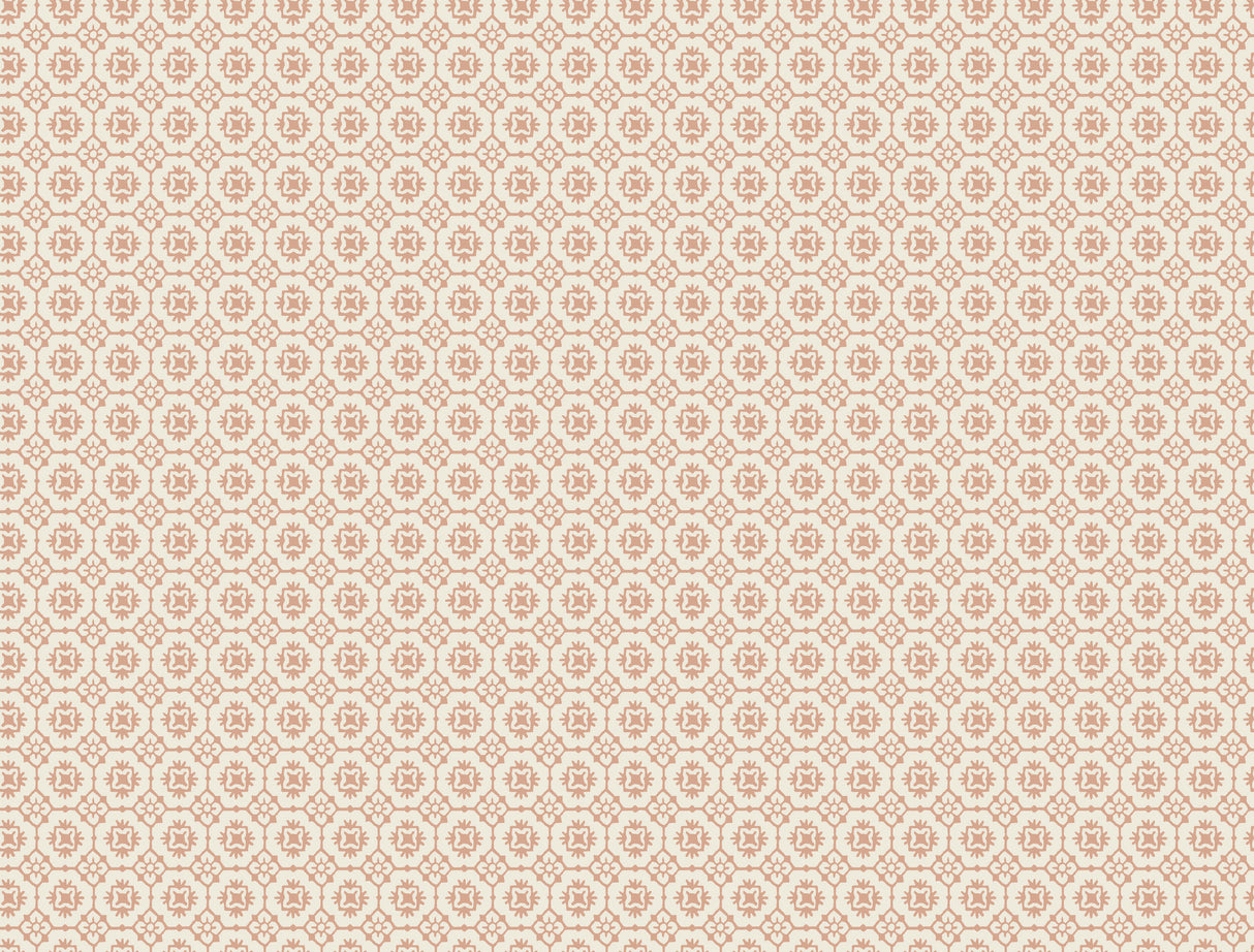 Antonina Vella Priti Rose Floral Grid wallpaper roll, 27 in x 27 ft.