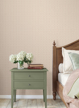Priti Rose by Antonina Vella Floral Grid Wallpaper – York Designer Series VP1335
