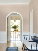 Priti Rose by Antonina Vella Floral Grid Wallpaper – York Designer Series VP1335