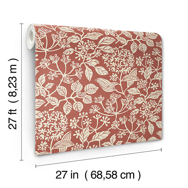 Rowen Ruby by Antonina Vella Botanical Wallpaper – York Designer Series VP1342