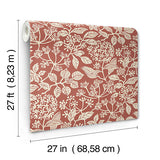 Rowen Ruby by Antonina Vella Botanical Wallpaper – York Designer Series VP1342