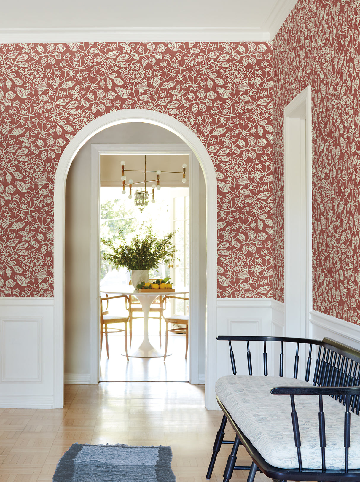 Rowen Ruby by Antonina Vella Botanical Wallpaper – York Designer Series VP1342