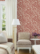 Rowen Ruby by Antonina Vella Botanical Wallpaper – York Designer Series VP1342