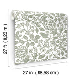 Rowen Olive by Antonina Vella Botanical Wallpaper – York Designer Series VP1343