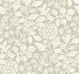 Rowen Taupe Botanical Wallpaper VP1344 by Antonina Vella – 27 in x 27 ft roll