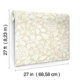 Rowen Beige by Antonina Vella Botanical Wallpaper – York Designer Series VP1345