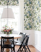 Beatrix Blue by Antonina Vella Vintage Floral Wallpaper – York Designer Series VP1352