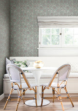 Chatsworth Garden Sky Blue by Antonina Vella Floral Trail Wallpaper – York Designer Series VP1361