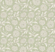 Chatsworth Garden Light Green Floral Trail Wallpaper VP1362 by Antonina Vella