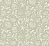Chatsworth Garden Light Green Floral Trail Wallpaper VP1362 by Antonina Vella