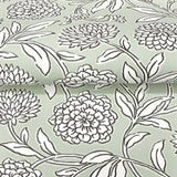 Chatsworth Garden Light Green by Antonina Vella Floral Trail Wallpaper – York Designer Series VP1362
