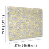 Chatsworth Garden Butter by Antonina Vella Floral Trail Wallpaper – York Designer Series VP1364
