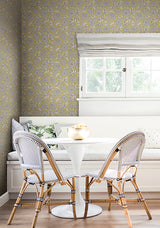 Chatsworth Garden Butter by Antonina Vella Floral Trail Wallpaper – York Designer Series VP1364