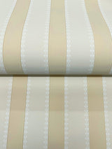 Tilford Neutral by Antonina Vella Awning Stripe Wallpaper – York Designer Series VP1374