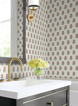 Sylvie Ruby by Antonina Vella Floral Wallpaper – York Designer Series VP1381