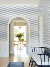 Sylvie Blue by Antonina Vella Floral Wallpaper – York Designer Series VP1384