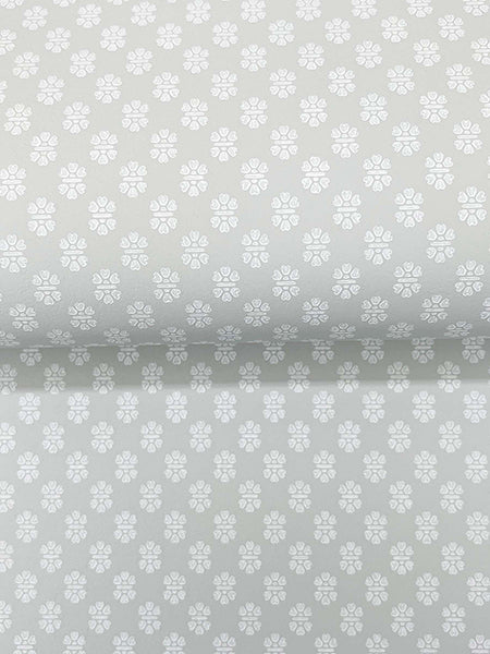 Brioni Grey by Antonina Vella Floral Stamp Wallpaper – York Designer Series VP1395
