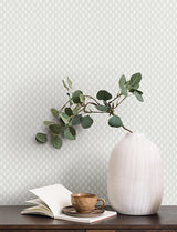 Brioni Grey by Antonina Vella Floral Stamp Wallpaper – York Designer Series VP1395