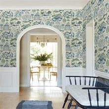 Parc Sapphire by Antonina Vella Botanical Wallpaper – York Designer Series VP1402