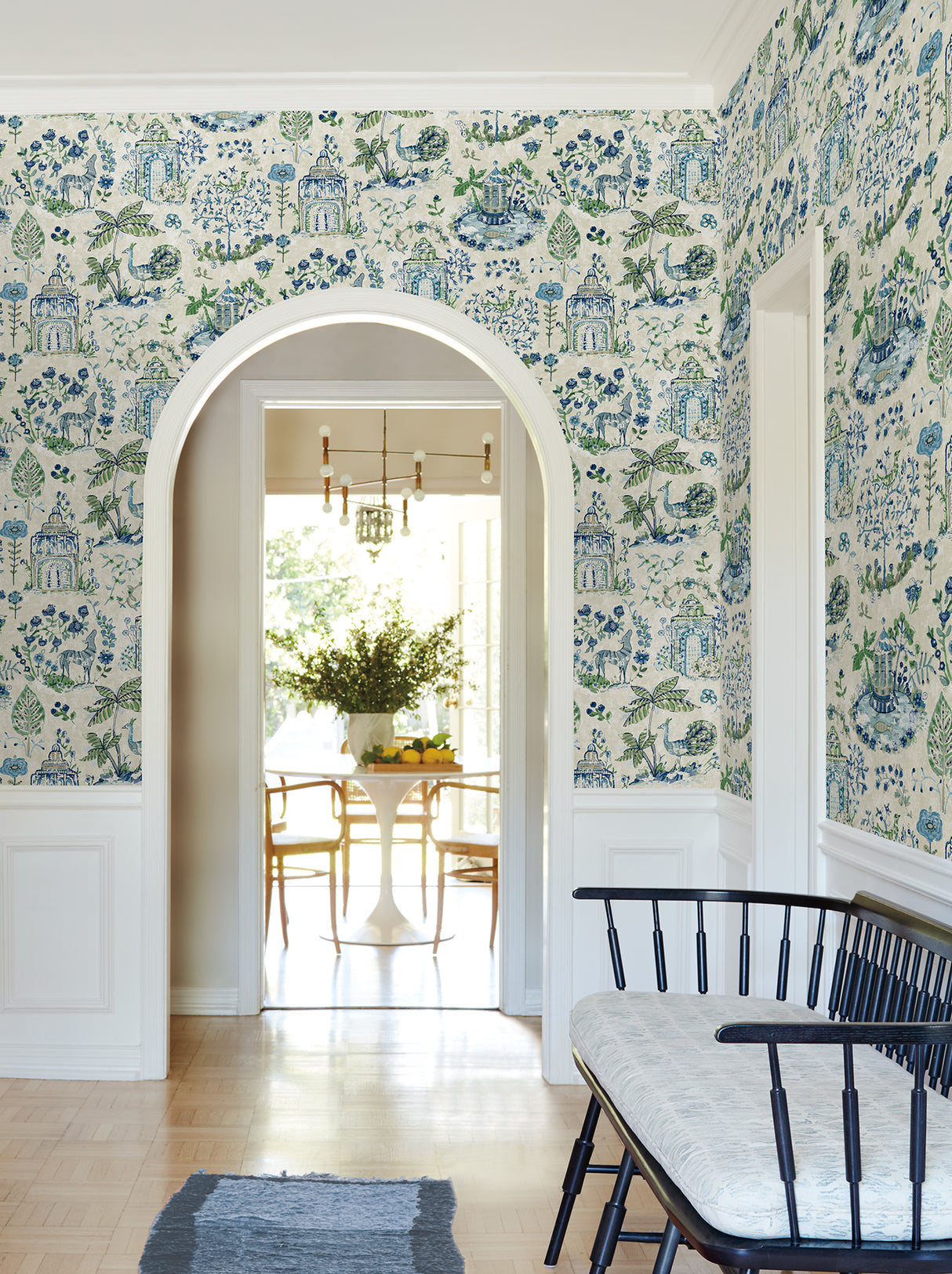 Parc Sapphire by Antonina Vella Botanical Wallpaper – York Designer Series VP1402