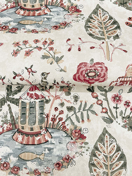 Parc Merlot Garden Dreams Mulberry by Antonina Vella Botanical Wallpaper – York Designer Series VP1403