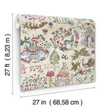 Parc Merlot Garden Dreams Mulberry by Antonina Vella Botanical Wallpaper – York Designer Series VP1403