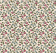 Antonina Vella Framboise Merlot Berry Vines Wallpaper in Mulberry & Evergreen on cream with 27 in width and 27 ft length.