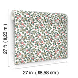 Framboise Pink by Antonina Vella Botanical Berry Vines Wallpaper – York Designer Series VP1412